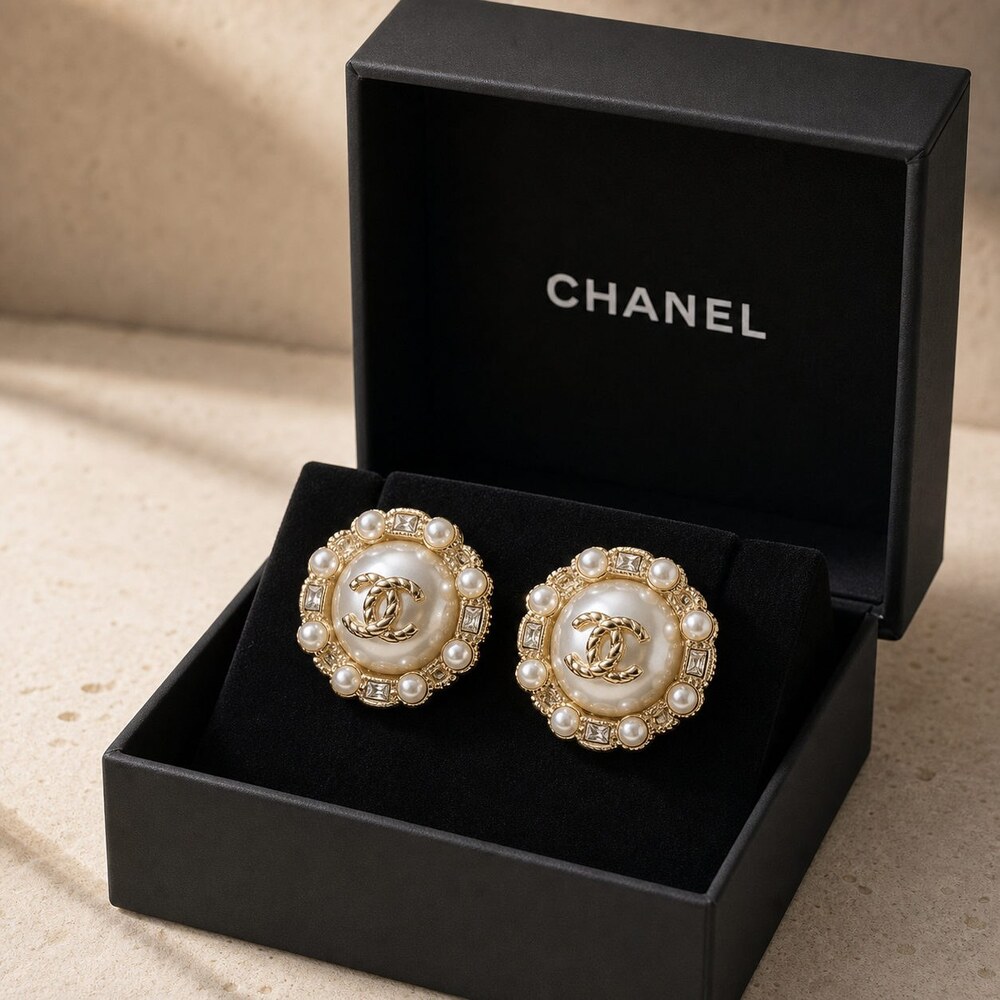 CHANEL Classic Parisian Earrings Style 41 | New with Box - Picture 2 of 9